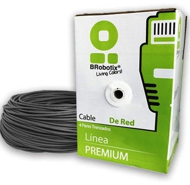 Bobina UTP - CAT5e, 305 m, Interior, Gris, Interior, CCA, BROBOTIX 065740 Bobina UTP - CAT5e, 305 m, Interior, Gris, Interior, CCA, BROBOTIX 065740
